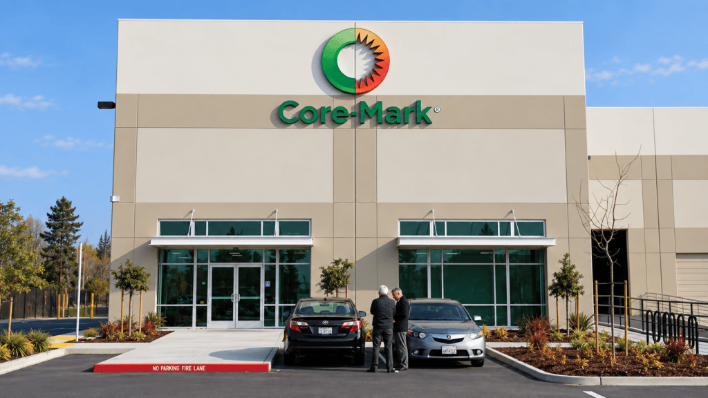 Exterior building sign for Core-Mark in West Sacramento, CA