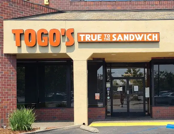 Custom storefront sign for Togo’s in Carmichael, CA